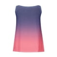 thumbnail image 5 of JINMGG Tank Tops for Women under $5,Fashion Women Summer Print Zipper Sleeveless V-Neck Shirt Vest Camis Blouse Tops Purple L, 5 of 5