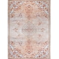 thumbnail image 3 of Beverly Rug Machine Washable Easy Cleaning Indoor Non-Slip Rugs Pink / Cream 5'x7', 3 of 9