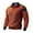 #0245-Brown, variant on Men's Corduroy Shirt Solid Color Patchwork Turndown Collar Button Pocket Long Sleeve Top, Retro Casual Blouse for Daily Home Business Casual