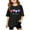 Black, variant on WOYY Toddler Girls Loose Casual T Shirt Graphic Tee Short Sleeve Round Neck T-Shirt