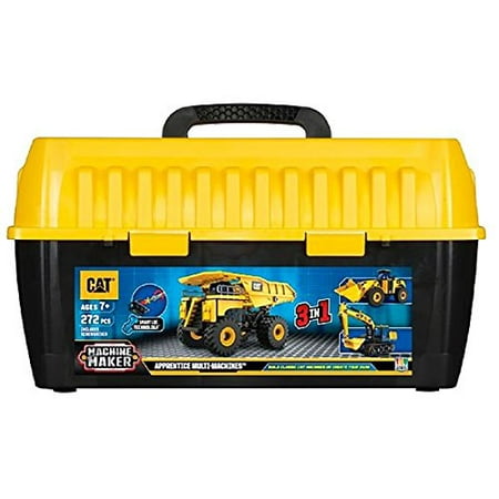 Toy State Caterpillar CAT Apprentice Ultimate Machine Maker Dump Truck with Wheel Loader and Excavator Construction Building (Best He Top Loader)