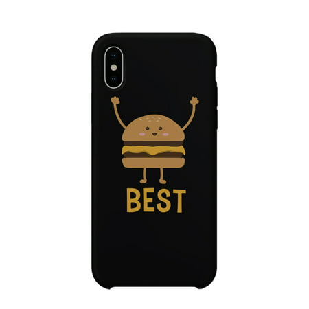 Hamburger and Fries BFF Black Matching Best Friend Phone