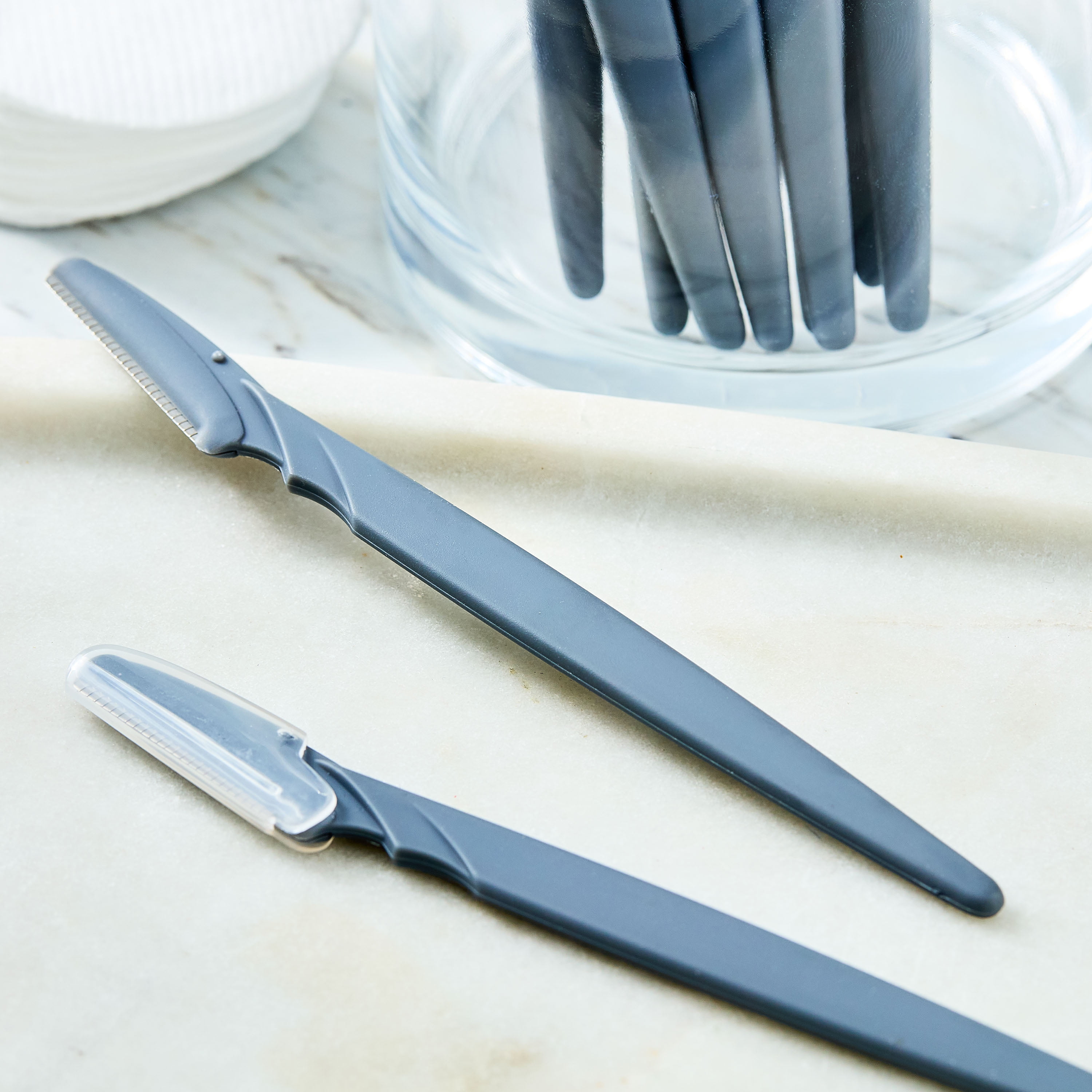 Equate Soft Touch Stainless Steel Dermaplaner Razors, 12 Pieces