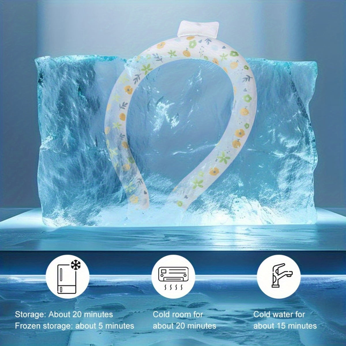 Elegant Choise Neck Cooling Tube, Reusable Cooling Neck Sleeve, Wearable Neck Cooler Suitable For Hot Weather, Freezing Temperature Below 28 ° C (90 ° F), Summer Hot Wave