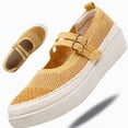thumbnail image 6 of CHICVOMEY Sneakers for Women Slip on Casual Walking Shoes Breathable Lightweight for Work&daily Adjustable Strap Mesh Mary Jane Flats, 6 of 7
