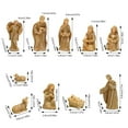 thumbnail image 3 of 9 Piece Nativity Scene Figurines Set Mini Christmas Nativity Resin Ornaments Religious Decor for Home Desk Table Xmas Decorations, 3 of 7