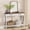 White against brown panel, variant on Sofa Table with 2 Drawers, 2-Tier Narrow Entryway Table with Storage Shelves, Console Table for Living Room/Hallway/Foyer, Metal Frame Wooden Vintage Nightstand