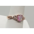 thumbnail image 2 of Size 10, Pink Fire Opal Topaz Rose Gold Ring, 2 of 6
