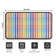 thumbnail image 5 of Colorful Striped Checkered Pattern Door Rugs,Washable Non Slip Door Mats Indoor,Decorative Door Mats,Entry Mat Indoor for Entrance,Bedroom,Kitchen,Bathroom,30"x17", 5 of 6