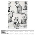 thumbnail image 4 of Orinice Otters Warm Lightweight Blanket Soft Fleece Blankets for All Seasons - Multiple Sizes Available 40x50in, 4 of 6
