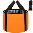 thumbnail image 1 of JSVSLTD Lavabo para pies, cubo plegable de 20 litros, cubo portátil para remojar pies, cubo para remojar pies para viajes al aire libre, camping, pesca (naranja), 1 of 3