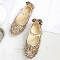thumbnail image 5 of Fozruso Girls' Bow Flat Shoes For Little Girls Casual Party Dress Shoes With Durable Sole And Comfort Fit,Sizes 10 Little Kid 3.5-4 Years(Gold), 5 of 7