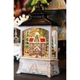 thumbnail image 2 of Gerson Lighted Musical Spinning Water Globe Lantern with Gingerbread House Design - 10.5 Inch, 2 of 2