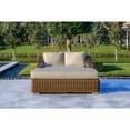 thumbnail image 6 of Outsy  79 x 59 in. Milo Outdoor Wicker Aluminum Frame Double Sun Lounger, Brown - Extra Large, 6 of 10