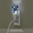 thumbnail image 4 of Bingfone Indigo Patchwork Quilt Print Night Lights Plug into Wall,Dusk to Dawn,Bright Nightlight Auto-On/Off, for Adults Kids Room Bedroom Bathroom Hallway Kitchen, 4 of 7