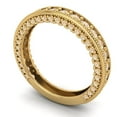 thumbnail image 2 of 1.44 ctw Wedding Band for Women - 18K Yellow Gold Natural Morganite Stackable Eternity Ring, 2 of 6