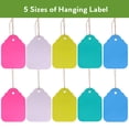 thumbnail image 3 of 100pcs Of 5 Sizes And 5 Colors with Rope Hanging Labels Plastic Waterproof Durable Flowers Garden Potted  Herbs Plant Label Tag (E100pcs,5x3.5cm), 3 of 7