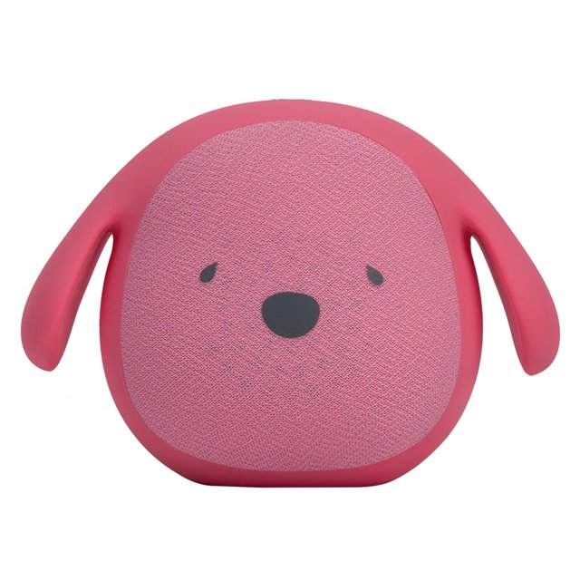 Seitruly Altavoz Bluetooth para niños, perro, reproductor de música recargable inalámbrico, altavoz Bluetooth resistente al agua de silicona Sistemas de cine en casa Rosado
