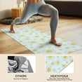 thumbnail image 4 of Light Blue Daisy Flower Pattern Hot Yoga Mat Towel Non Slip for Hot Yoga - Quick-Drying Yoga Mat Cover with 4 Corner Pockets with Travel Bag - Hot Yoga Towel Non Slip 70"x26", 4 of 6