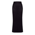 thumbnail image 6 of Perfectbot Women's Satin A-Line Maxi Skirt Elegant Flowy Business Office Party Wedding Guest Skirt, 6 of 7