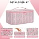 thumbnail image 2 of Bolsa de maquillaje OCHEAL, organizador de viajes y cosméticos, diseño floral rosa, 2 of 9