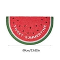 thumbnail image 3 of Hearth & Gear Festival Decoration Floor Mat Party Decoration Floor Mat Spring Floor Mat Watermelon Half Round Floor Mat Throw Blanket with Matching Pillows Little Carpet Rugs for Living Room 5x7 Area, 3 of 7