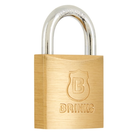 Brinks Solid Brass 30mm Keyed Padlock with 5/8in Shackle
