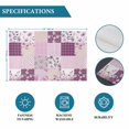 thumbnail image 6 of Boho Purple Flowers Placemats Set of 6, Spring Floral Botanical Patchwork Vintage Placemats for Dining Table, Place Mats for Kitchen Tabletop, Waterproof Wipeable Dining Table Mats Set, 6 of 9