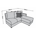 thumbnail image 2 of Sala Esquinera Modular El Bazar Store Orlando Gris Oxford 200x160 cm Lino Nacional Moderna en esquina, 2 of 5