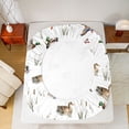 thumbnail image 5 of jejeloiu Mallard Duck Twin Sheet Sets,Rustic Botanical Bedding For Men Women 3pcs, 5 of 7