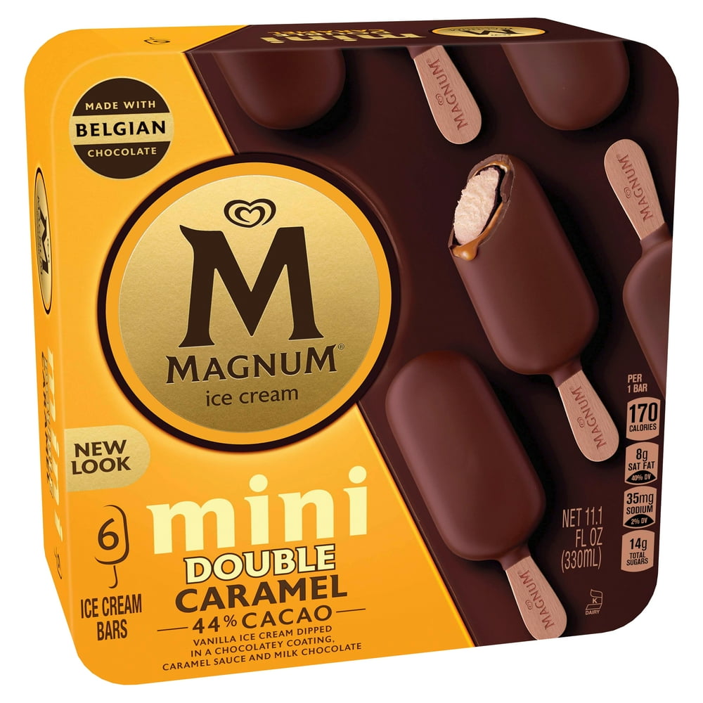 Magnum Ice Cream Bars Double Caramel 11.1 oz , 6 Count