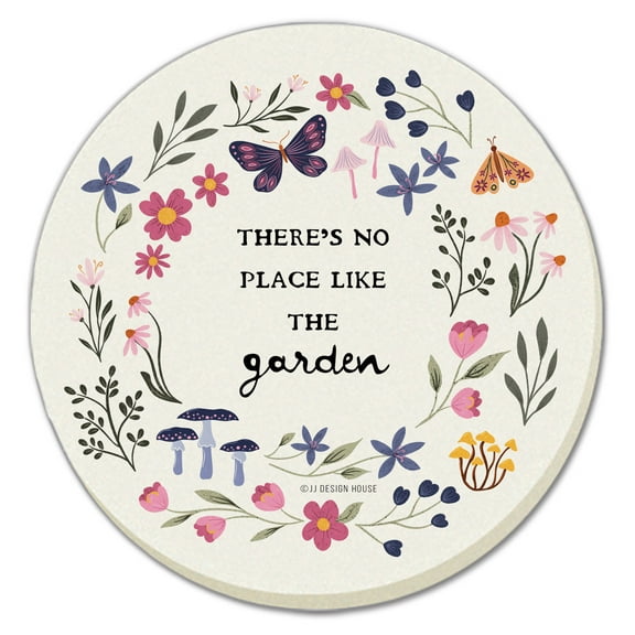 Thirstystone No Place Like Garden 4-Pack Round Stone Coasters