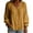 Brown, variant on Jaunzuar Button Down Shirts for Women Long Sleeve V Neck T Shirts Pleated Breathable Ruffle Linen Tops L