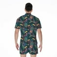 thumbnail image 2 of Exotic Tropical Toucan Pattern Short Sleeve Men'S Rompers, Tropical Floral Hawaiian Toucan Toucan Casual Summer Jumpsuits Outfit, 2 of 4