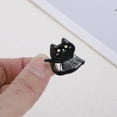 thumbnail image 4 of Unique Bargains 1 Pc Claw Clip Halloween Cat for Women Black, 4 of 4