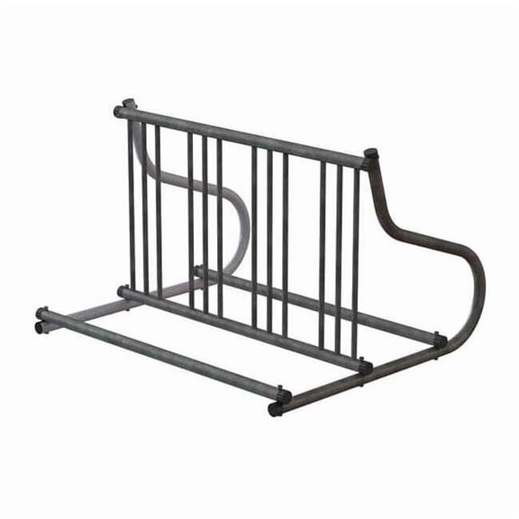 Madrax Bike Rack,2-Sided,8-Bike,48 in.,Silver QS-GR110-G