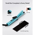thumbnail image 6 of FARERY Travel Size Mini Curling Iron, 1/2" Ceramic Mini Hair Curler for Short Hair, Blue, 6 of 8