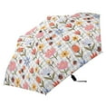 thumbnail image 4 of Flowers and Ladybirds Compact Sun Umbrella Windproof Travel Umbrellas for Rain Strong Portable UV Protection, 4 of 8