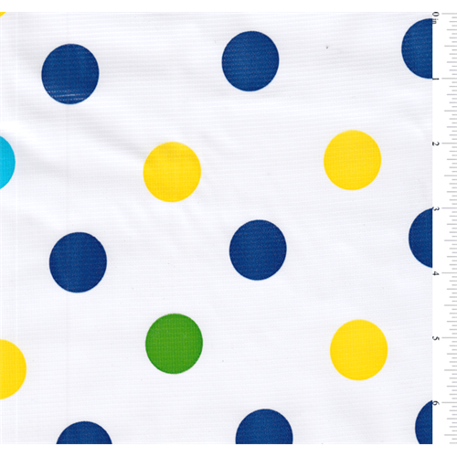 Blue Dot Oilcloth Fabric By The Yard Walmart Com Walmart Com