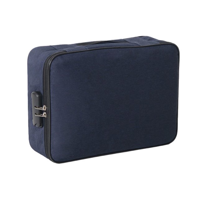 Ounissouiy Bolsa de almacenamiento de documentos para viajes con protección impermeable Bolsos organizadores de documentos Almacenamiento y organización del hogar azul