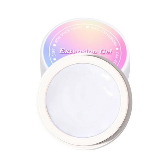 Gel para extensión de uñas de 15 ml, no pegajoso y de secado rápido, fácil de moldear y pintar para unas uñas perfectas