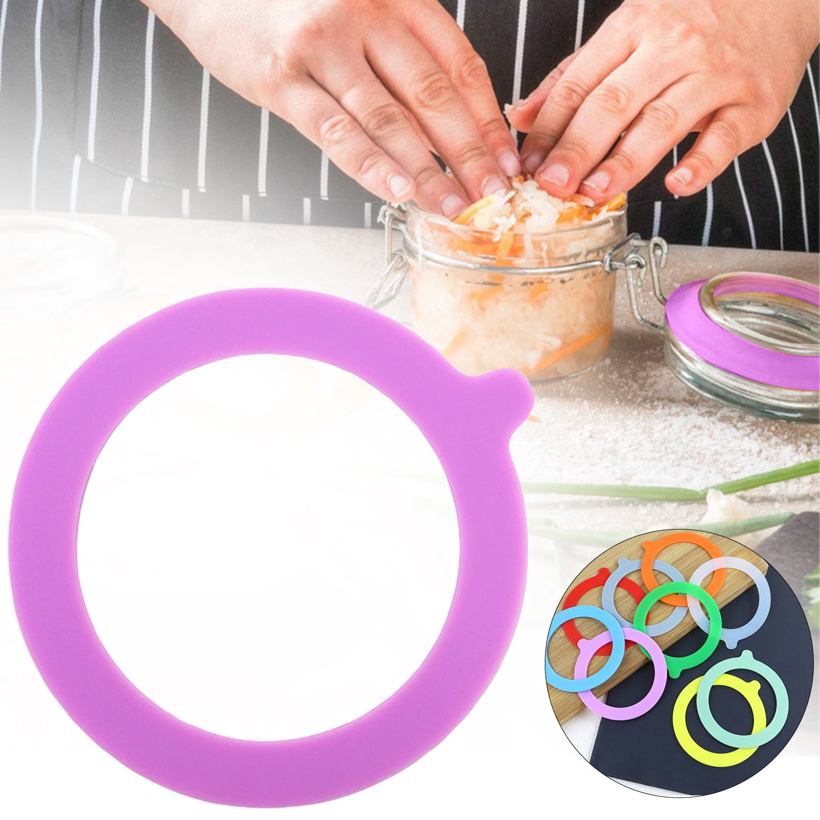 Silicone Jar Gaskets 3.7Inch, Replacement Airtight Seals Jar Sealing ...