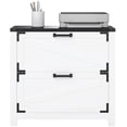 thumbnail image 1 of HOMCOM 2 Drawer File Cabinet Lateral Filing Cabinet for Home Office, White, 1 of 10