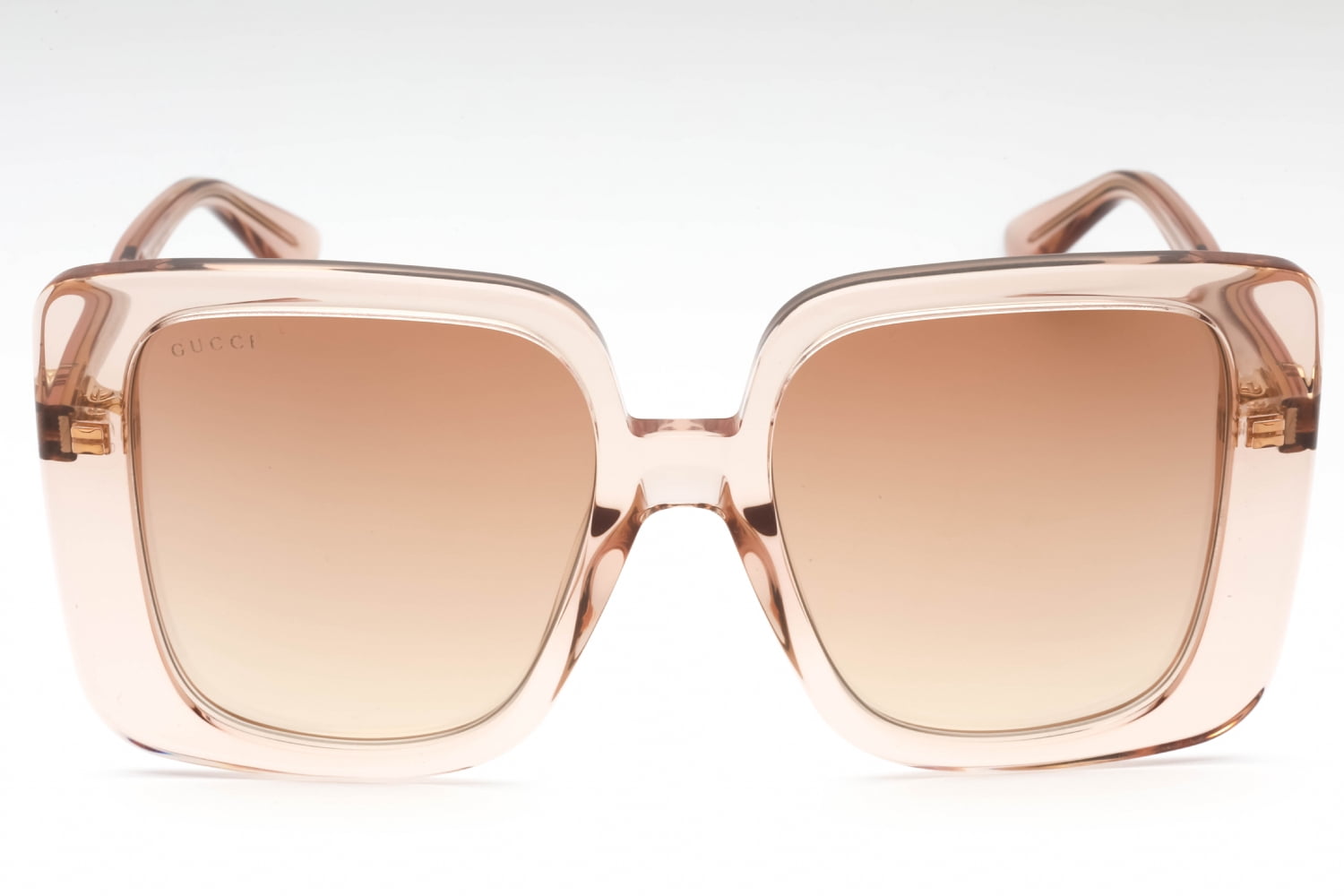 Gucci GG1314S-005 Chic Oversized Square Sunglasses with Gradient Gold Mirror Len for Womens