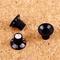 thumbnail image 4 of 3 Pieces Black Guitar Low Top Hat Buttons Speed Control Buttons Volume Control Amp Button 6mm Tree Pot Button, 4 of 6