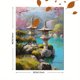 thumbnail image 3 of Qisvanset 12x16 Inch Impressionist Tree in Golden Field Canvas Print Wall Art, 3 of 5