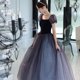 thumbnail image 1 of Vestido de noche para mujer, elegante y hermoso, mangas abullonadas, esponjoso, para ocasiones formales, graduación, envío gratis, nuevo estilo, 2023, 1 of 4