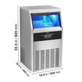 thumbnail image 6 of KFFKFF Commercial Ice Maker Freestanding Cabinet Machine 130lbs/24H 60 Ice Cubes, 6 of 9