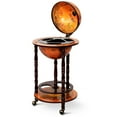 thumbnail image 2 of Yardi Yard 16th Century Wood Globe Wine Bar Stand, Globe Wine Bar Stand, 16th Century Italian Replica: Elegant Liquor Display, 2 of 8