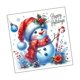 thumbnail image 1 of navideño para inodoro con forma de muñeco de nieve. Decoración creativa para baño y dormitorio. decorativo de PVC de 29,5 cm x 29,5, 1 of 7